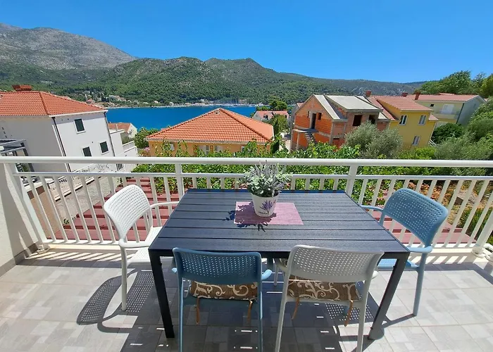 Sisevic - Comfort With Balconies And Sea View Slano